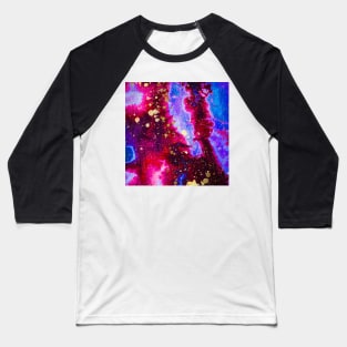 Premium Colorful Marble Inkscape Baseball T-Shirt